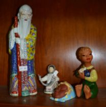 Pottery/porcelain figurines from around the world