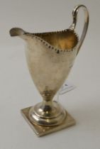 George Smith and Thomas Haytor, An 18th century silver pedestal cream jug, London 1794