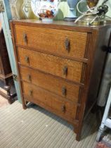 A first quarter 20th century four drawer chest