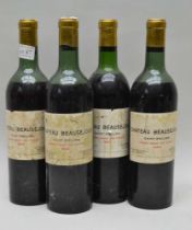 Chateau Beausejour St Emilion Grand Cru 1962 4 bottles