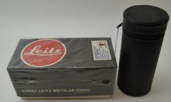 A "Leitz" Vario-Elmar R 70-210 E60 3301715 lens in pouch together with the original box