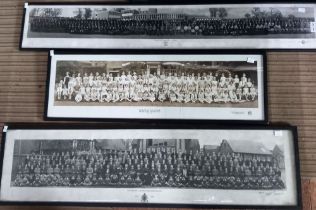 Three framed and glazed old school photographs