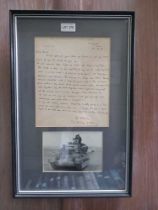 'Montgomery of Alamein' a hand written letter (1967) in reply to a REME tank commander