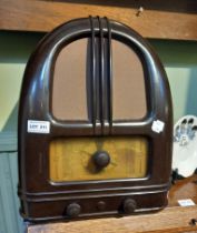 Art Deco Bakelite cased radio