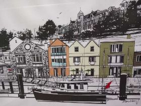 Paul Barclay - a print of Dartmouth harbour