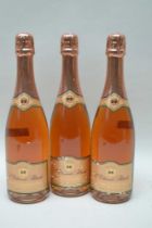 L Vitteaut Alberti - Cremant de Bourgogne AOC Rose brut 3 bottles