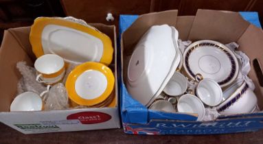 Shore & Coggins Longton Superior Bell china, 32 pieces, together with a selection of Royal Albert Cr