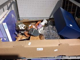 Box of mixed domestic and collectable items various