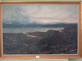 K Mackenzie - an original oil on canvas depicting a seascape