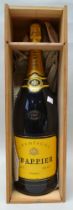 Double magnum 1996 Drappier Champagne in original wooden case, 1 bottle