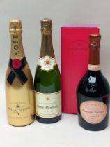 Laurent Perrier Cuvee Rose Champagne (boxed), 1 bottle Moet & Chandon Brut 1er Cru Champagne in Spe