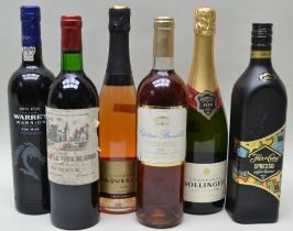 Bollinger Champagne, 1 bottle Warre's Warrior Port, 1 bottle 1979 Ch La Tour de Mons, Margaux, 1 b