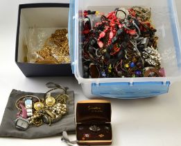 A quantity of costume jewellery various