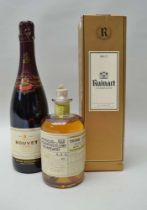 Ruinart Champagne (boxed), 1 bottle Bouvet Rubis Sparkling, 1 bottle Thyme Liqueur with Honey &