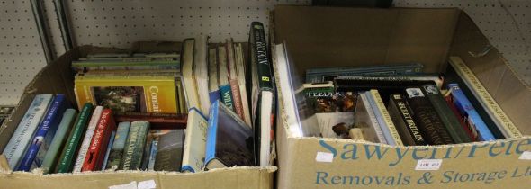 Two boxes of assorted books