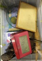 A large crate of useful and collectable domestic items various