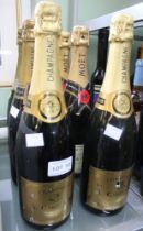 Moet Chandon Brut Imperial, 2 bottles A. Carpentier Brut, 2 bottles Champagne de Saint Gall Brut, 1