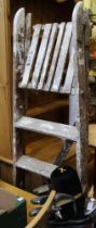 A well used set of decorators step ladders