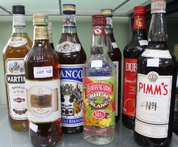 Mixed alcohol various - eight bottles