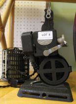 1930's 'Pathescope Kid' manual 9.5mm projector and voltage resistant transformer