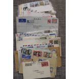 Large number (approx 165) Commonwealth covers includes many first day