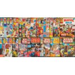 Twenty four over sized Marvel comics to include Star Wars,Rampage, Hulk, and Spider-Man.