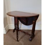 A 19th century mahogany Sunderland drop leaf table.