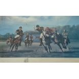 Graham Isom artist’s proof print the Prince of Wales cup Florida 1989 signed in pencil. 81 cm 50 cm