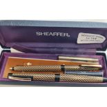 A Sheaffer fountain pen with 14k nib together with a Sheaffer ballpoint pen with case.