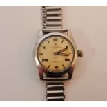 A Gent's 1940's Vintage style Rolex Oyster Speedking wristwatch on bracelet strap, dial having Roman