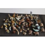 A collection of Wade whimsies and figures.