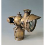 A Joseph Lucas Acetyphote No.317 brass cycle lamp.