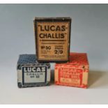 Three Joseph Lucas No.50 Challis bell in boxes.
