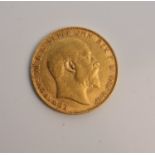 A 1907 Edward VII full sovereign