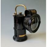 A Joseph Lucas King of the road black painted station master lamp.