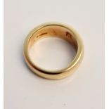 A stamped 595 wedding band, ring size M1/2, approx. weight 2.8gms