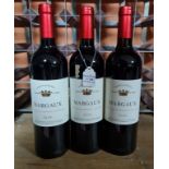 *3 bottles of Grand Vins De Bordeaux Margaux 2019