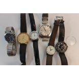 A selection of wristwatches to include Philip Mercier, Sempire, Revoe, Seiko all A/F
