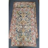 Five William Morris design wool rugs .