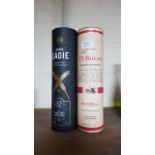 *James Eadie single malt scotch whisky aged 12 year and a bottle of Te Bheag blended whisky.