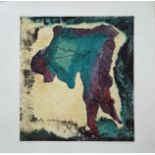 Pauline Bradley. A set of three etching and monotype prints entitled "Up on Top", "Upside Down"