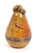 A fine pear shaped etui, presumably for a child or doll, French, circa 1830, decorated in Vernis