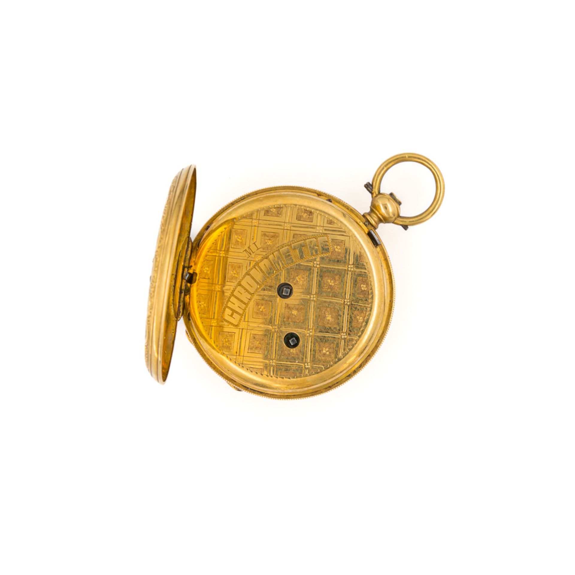 HUNTER CASE IN GOLD AND ENAMEL, CIRCA 1860 - HUNTER CASE IN GOLD AND ENAMEL, CIRCA 1860 Case n. - Image 4 of 6