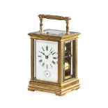 CARRIAGE CLOCK WITH CHIME AND ALARM, EARLY 1900s - CARRIAGE CLOCK WITH CHIME AND ALARM, EARLY