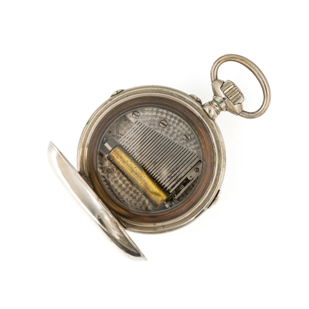 MUSICAL WATCH WITH MUSIC BOX, CIRCA 1900 - MUSICAL WATCH WITH MUSIC BOX, CIRCA 1900 Case: signed, n. - Image 2 of 3