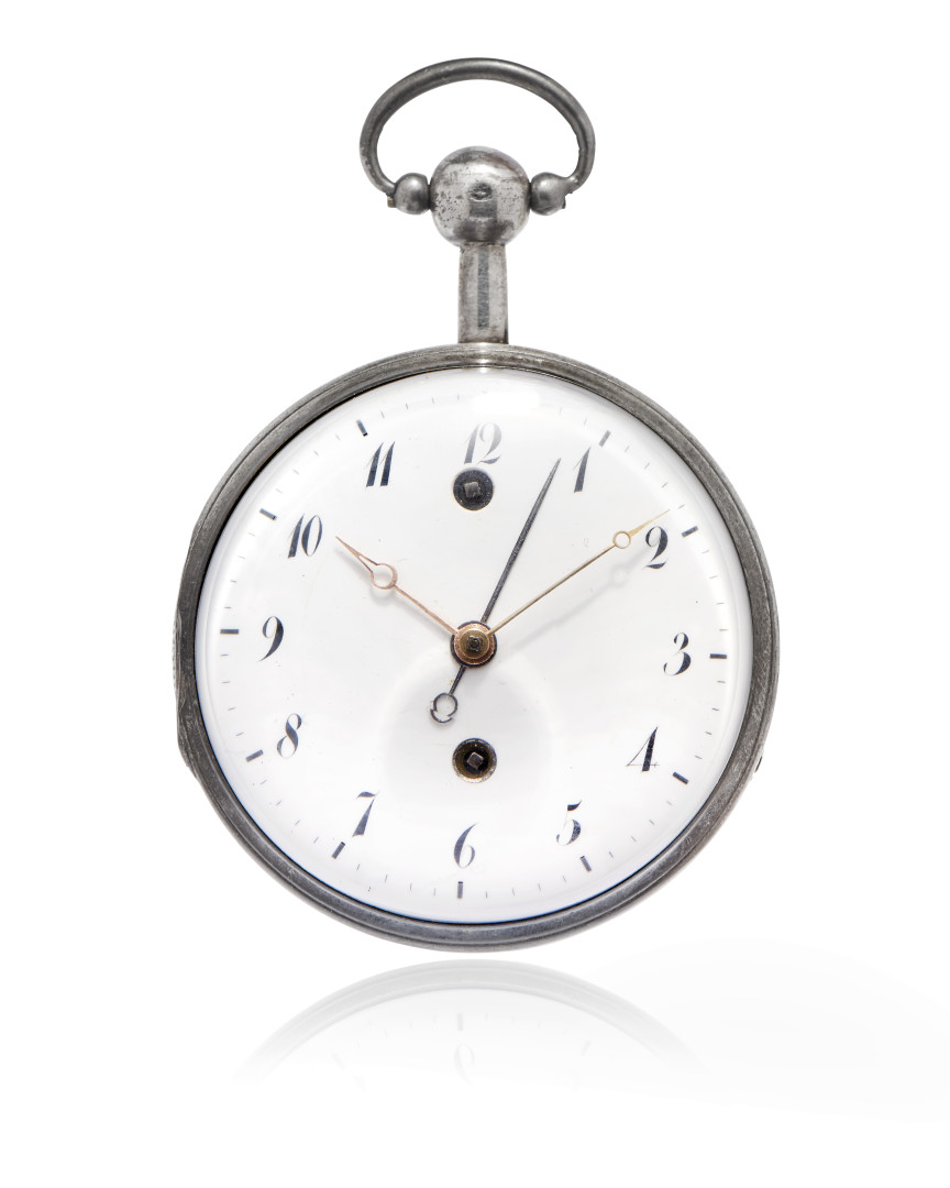 ALARM WATCH, CIRCA 1800 - ALARM WATCH, CIRCA 1800 Case: , n. 3774, three-body in silver, pierced