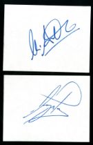 Ayrton Senna, Riccardo Patrese, Gerhard Berger, Michele Alboreto Anni '90 - Four cutouts of white