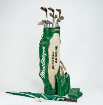 Alfonso Angelini - 1919/1995 - Personalized Mac Gregor golf bag for Alfonso Angelini with twelve