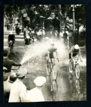 Tour de France - 1935 - Collection of fifty photographic prints, mostly press prints, in various