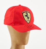 Rubens Barrichello - Ferrari - 2000/2005 - Official Ferrari cap with the driver's autograph on the